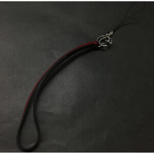 Near Mint! GUCCI Double G Red Leather Phone Strap Bag Charm Strap